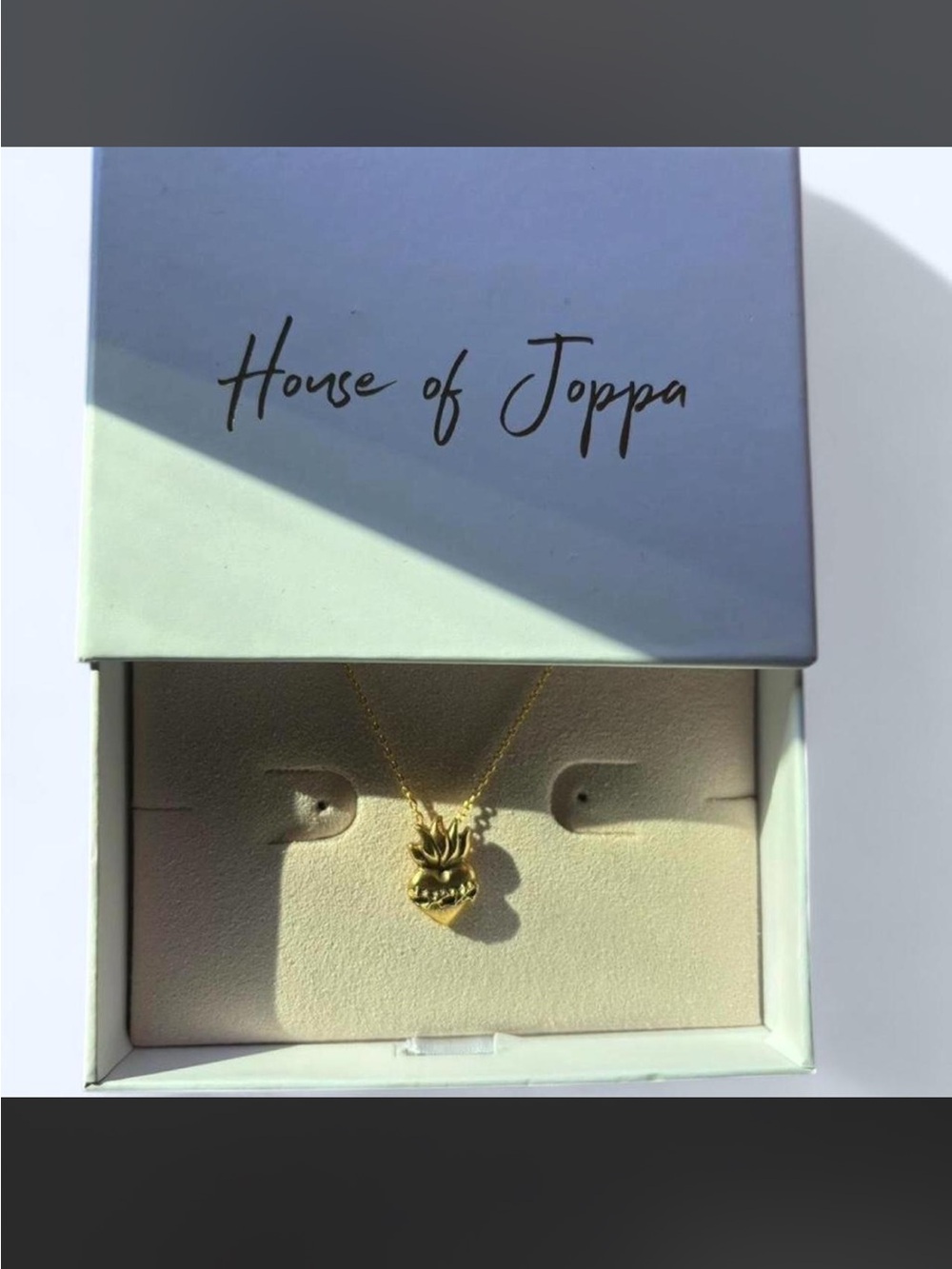 Gold Sacred Heart Pendant Necklace